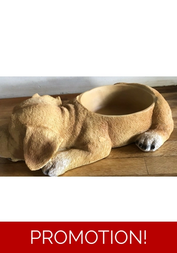 Latex mould for making this labrador bowl holder