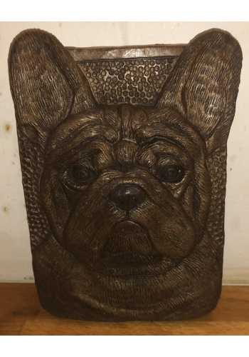Latex mould for making this French Bulldog plaque