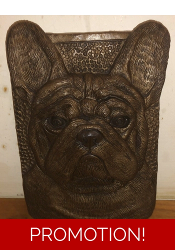 Latex mould for making this French Bulldog plaque