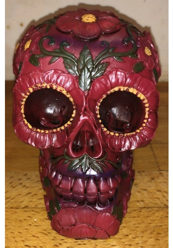 Latex moulds for making this flower embossed skull