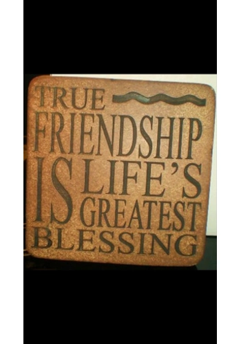 Latex mould for making this friendship coaster