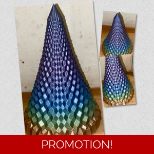latex mould for making this unusual Christmas Tree