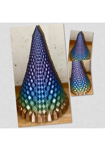 latex mould for making this unusual Christmas Tree