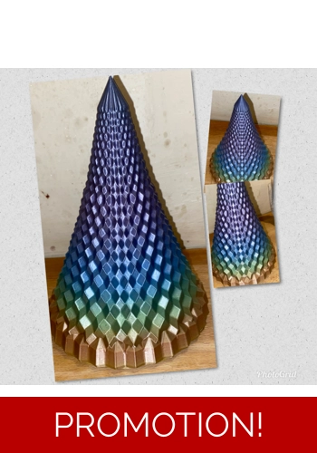 latex mould for making this unusual Christmas Tree