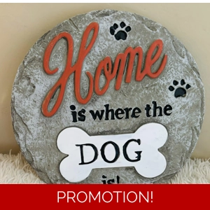 Latex Mould fore making this Lovely Dog stepping stone/wall feature