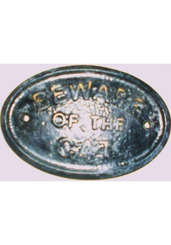 Beware Of The Cat Plaque