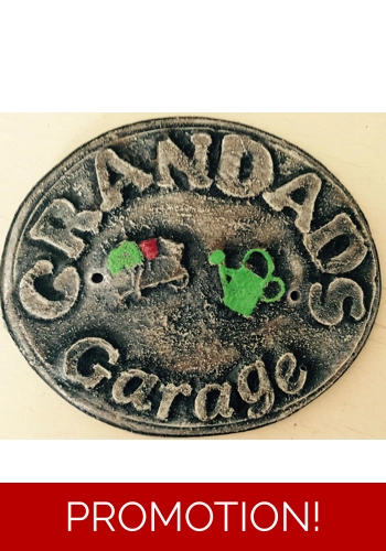 Grandads garage plaque