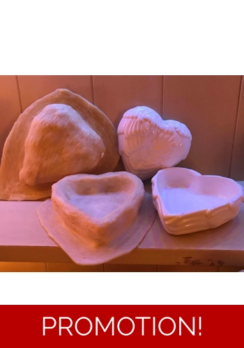 Beautiful angel wings dish with lid 2 moulds