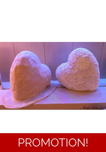 Beautiful embossed heart ornament