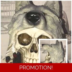 Mould for wolf skull