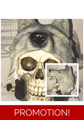 Mould for wolf skull