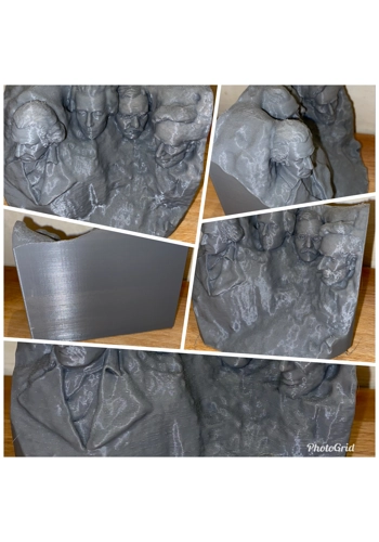 Latex mould for making this Mount Rushmore Sculpture
