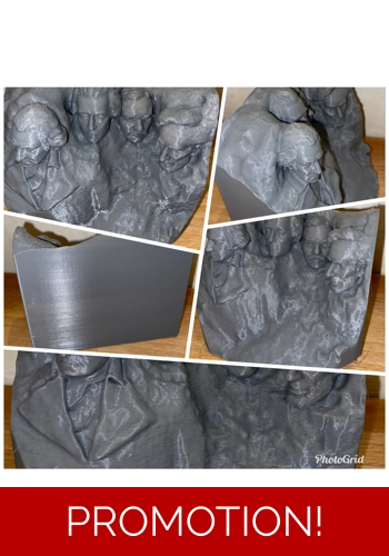 Latex mould for making this Mount Rushmore Sculpture