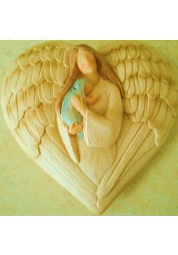 Angel with Baby Plaque