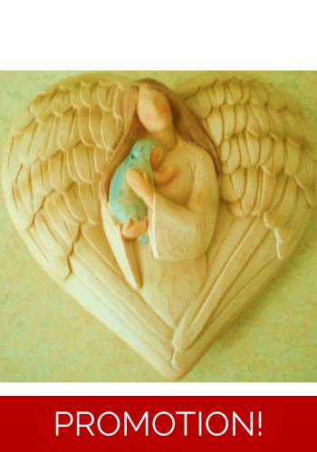 Angel with Baby Plaque