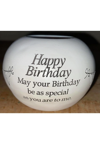 LATEX MOULD for making this Lovely Happy Birthday T Lite holder