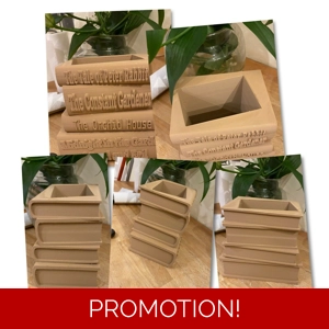 latex mould for making this Carved effect books pot