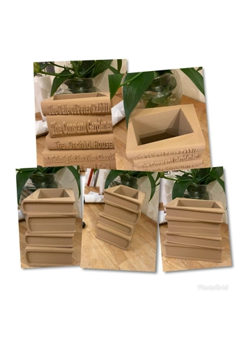 latex mould for making this Carved effect books pot