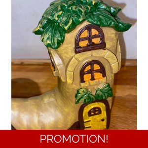 latex mould for making this lovely Fairy Boot house