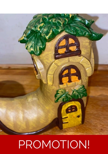 Latex Mould for making this lovely Fairy Boot house