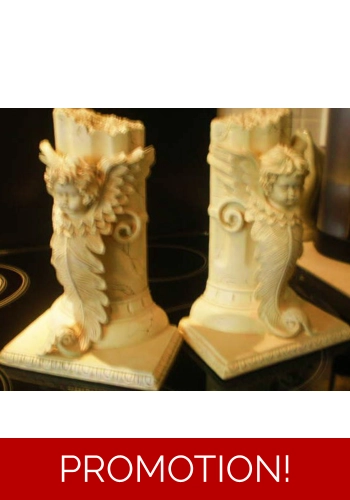 Beautiful Large Cherub Bookends