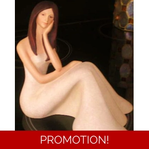 Lovely sitting lady mould