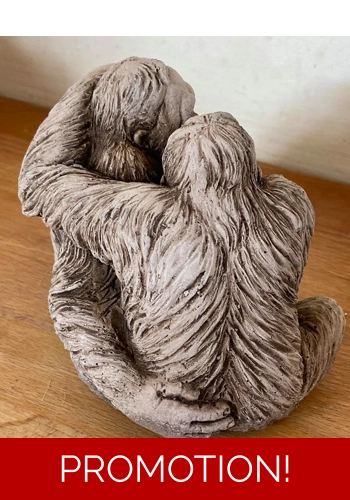 Latex mould for making this pair of Orangutans