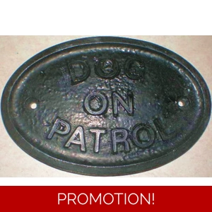 Dog On Patrol Plaque