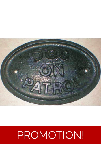 Dog On Patrol Plaque