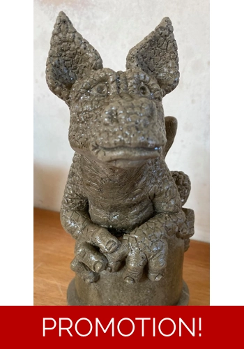 Latex mould for making this lovely Dragon on pot