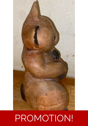 Latex mould for making this Drumming cat