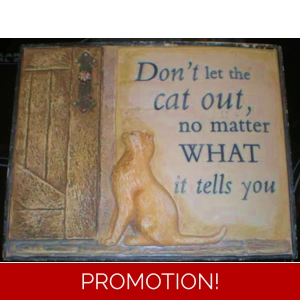 Humerous Cat Plaque