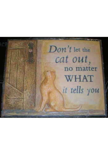 Humerous Cat Plaque