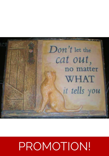 Humerous Cat Plaque