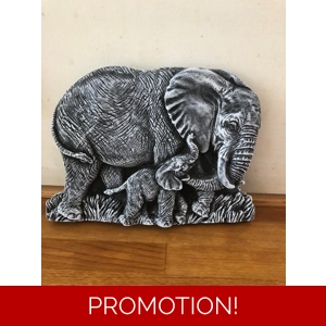 Latex mould for makng this lovely Elephant plaque