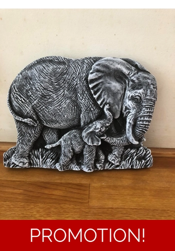 Latex mould for makng this lovely Elephant plaque