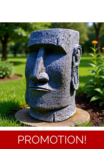 Latex mould for making this Large Easter Island planter