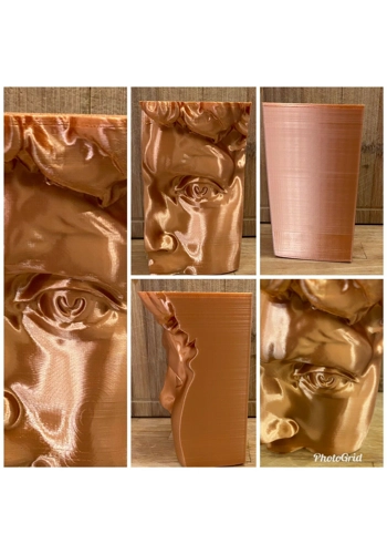 Latex mould for making this classic style face statue/candle