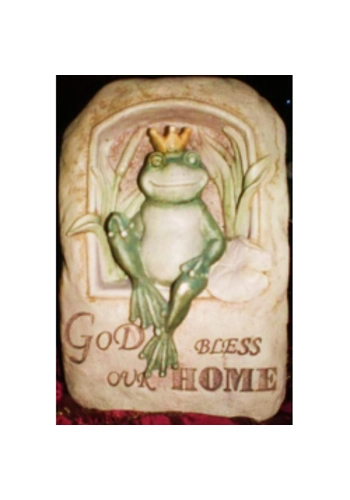 Lovely Frog welcome stone