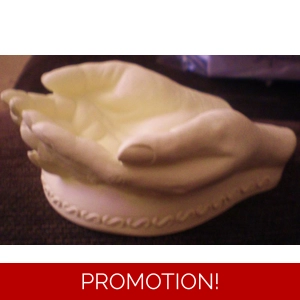 Cupped hands bowl/ornament