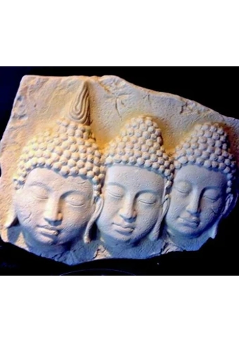 Latex moulkd for making this Triple Headed Buddha Plaque