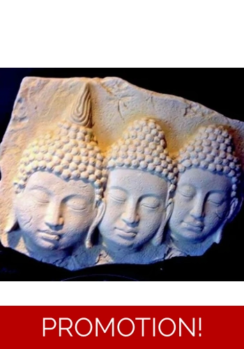 Latex moulkd for making this Triple Headed Buddha Plaque