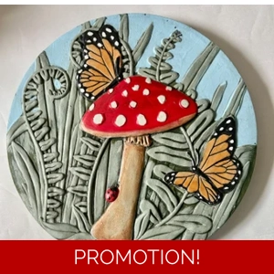 Latex mould for this Mushroom Style stepping stone