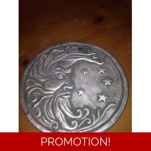 Moon and stars wall plaque mould
