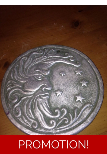 Moon and stars wall plaque mould