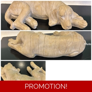 Latex mould for making this large carved effect dog figure