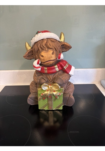 Latex mould for Xmas highland cow