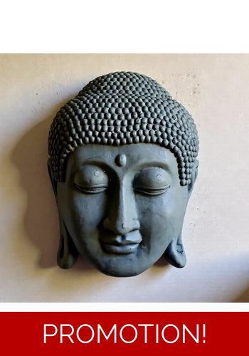 Stunning large buddha head plaque