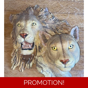 latex Mould for making this stunning Lion Plaque