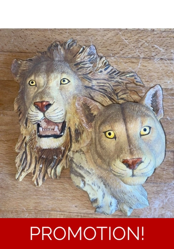 latex Mould for making this stunning Lion Plaque